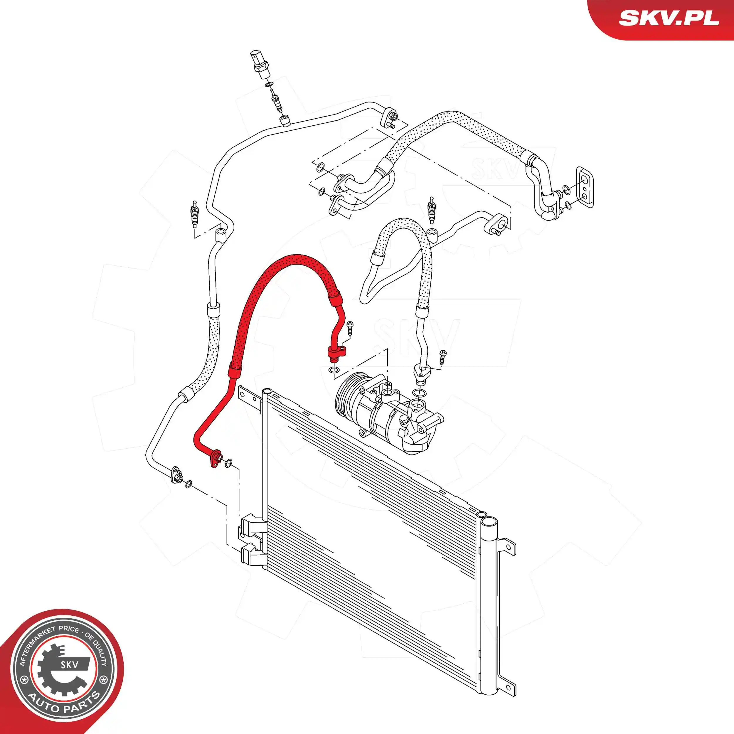 High/Low-pressure Line, air conditioning